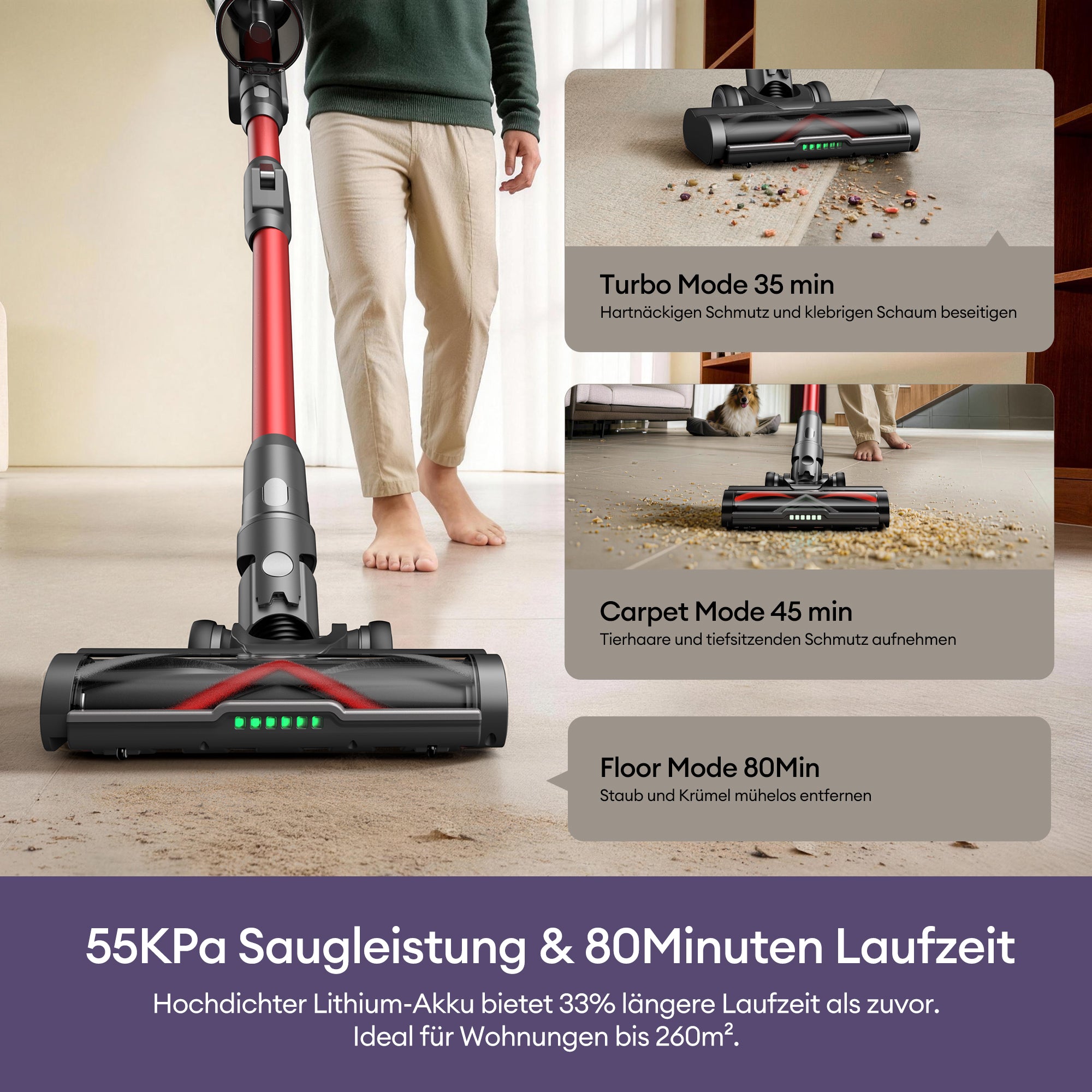 Ultenic U18 PowerPro Akku-Staubsauger