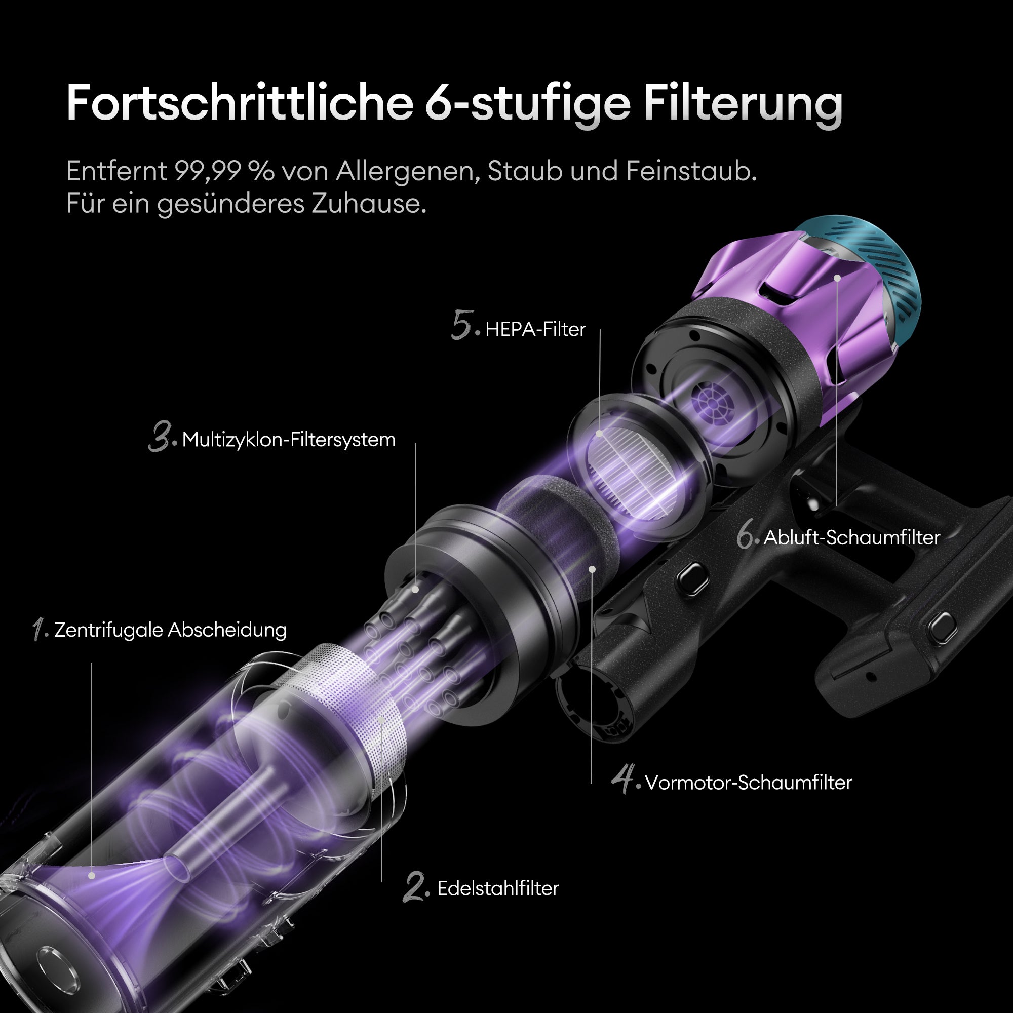 Ultenic U18 PowerPro Akku-Staubsauger