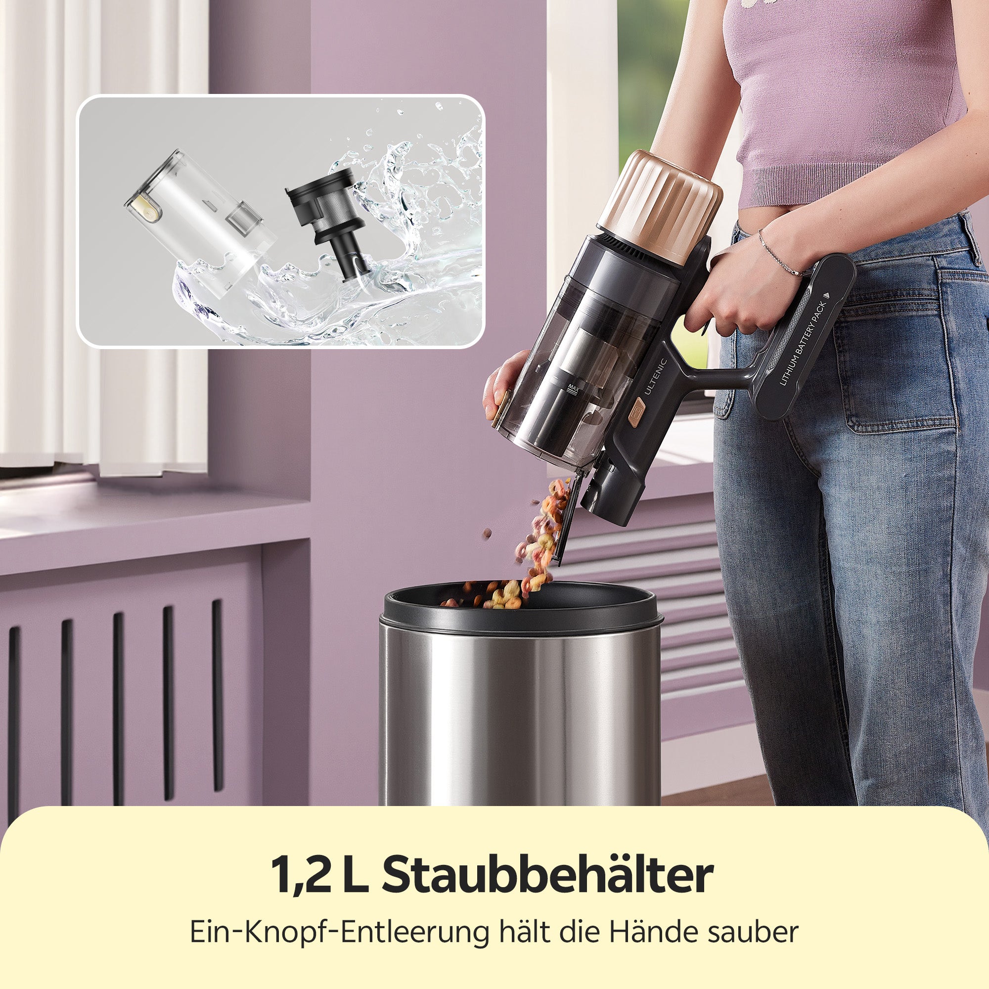 Ultenic U15 Akku-Staubsauger
