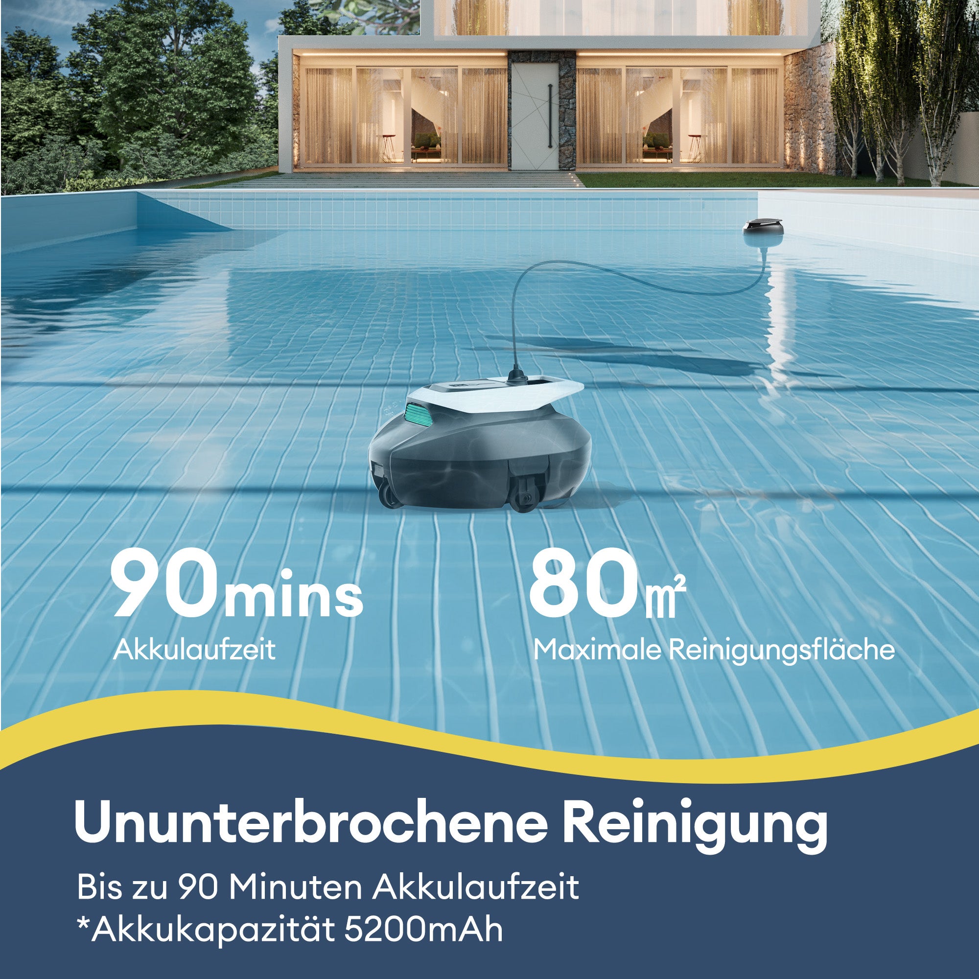 Bezprzewodowy robot basenowy Ultenic Pooleco z serii 10
