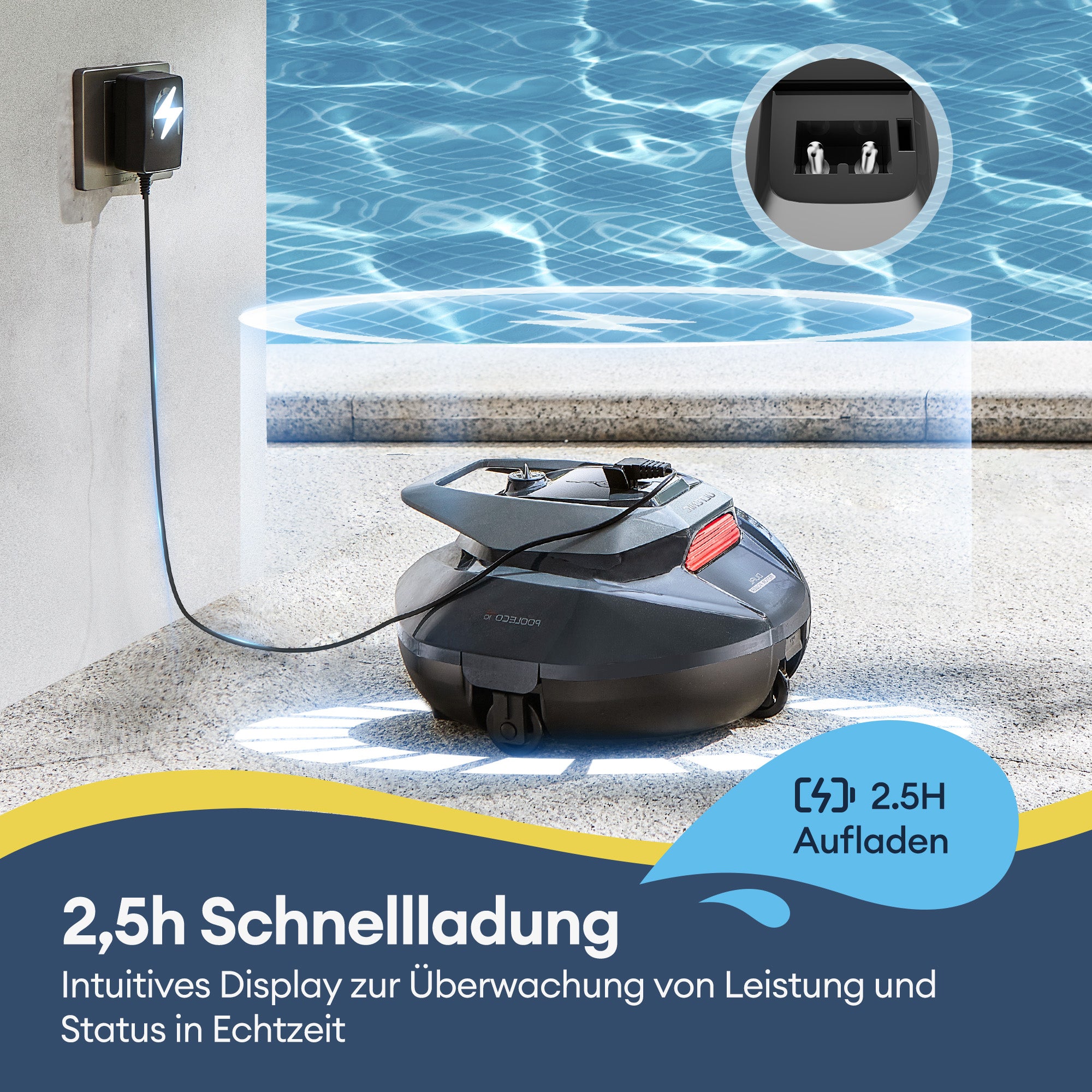 Bezprzewodowy robot basenowy Ultenic Pooleco z serii 10